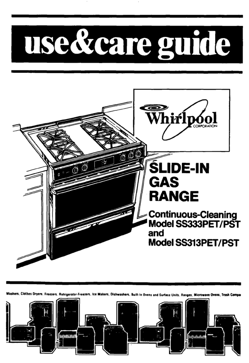 Whirlpool SS313PET Use & care guide