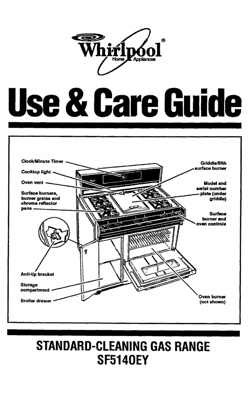 Whirlpool SF5140EY Use & care guide
