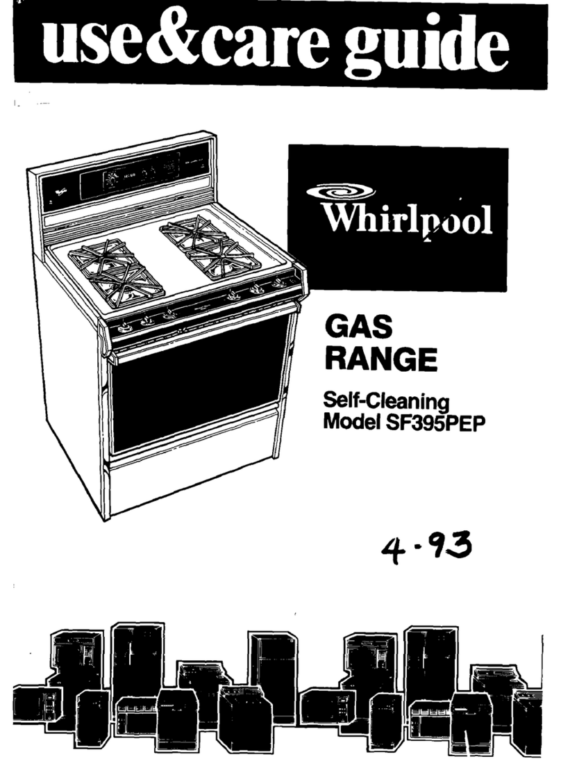 Whirlpool SF395PEP User manual