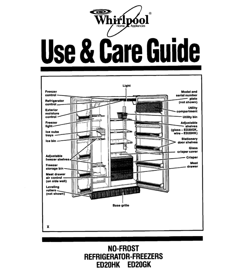 Whirlpool ED20GK Use & care guide