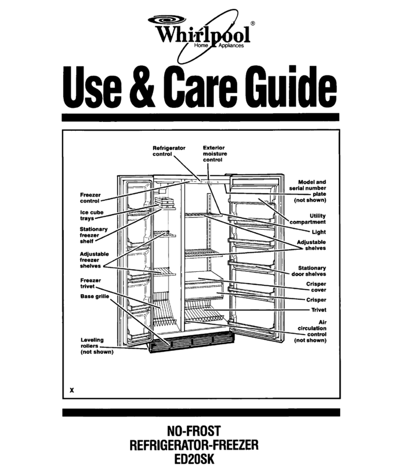 Whirlpool ED20SK Use & care guide