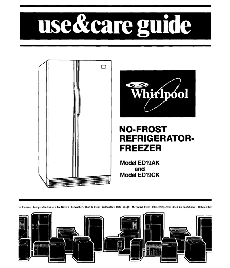 Whirlpool ED19CK Use & care guide