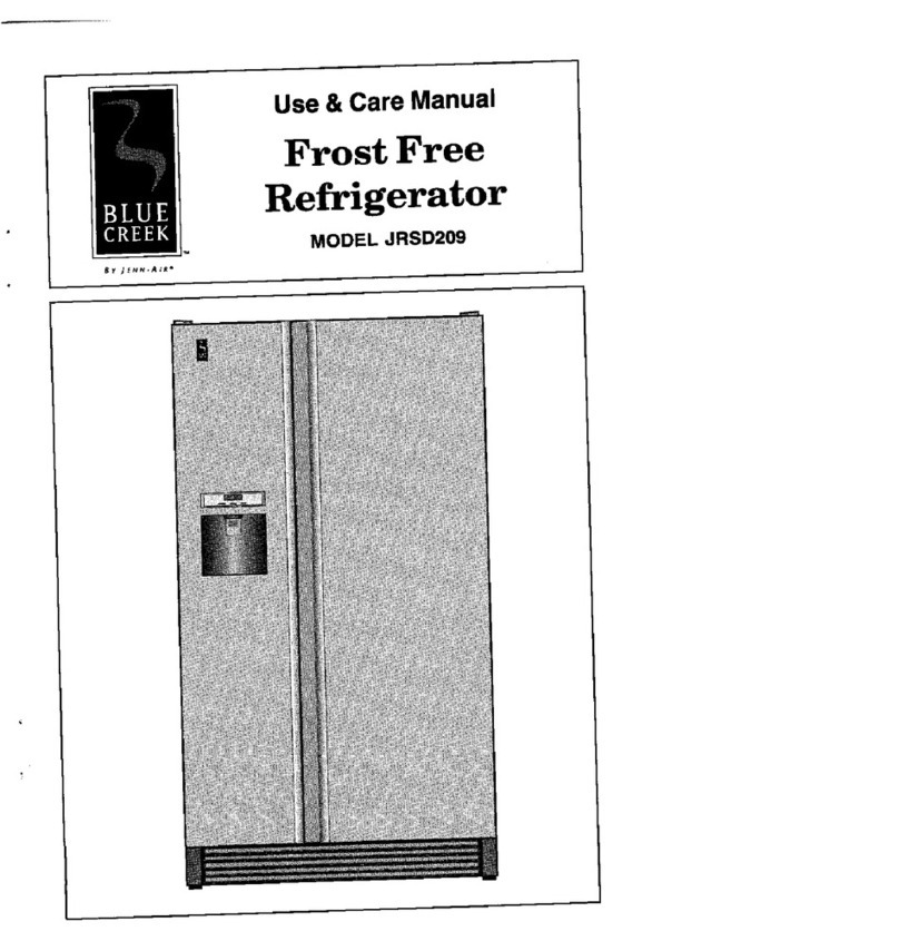 Blue Creek Blue Creek JRSD209A use and care manual