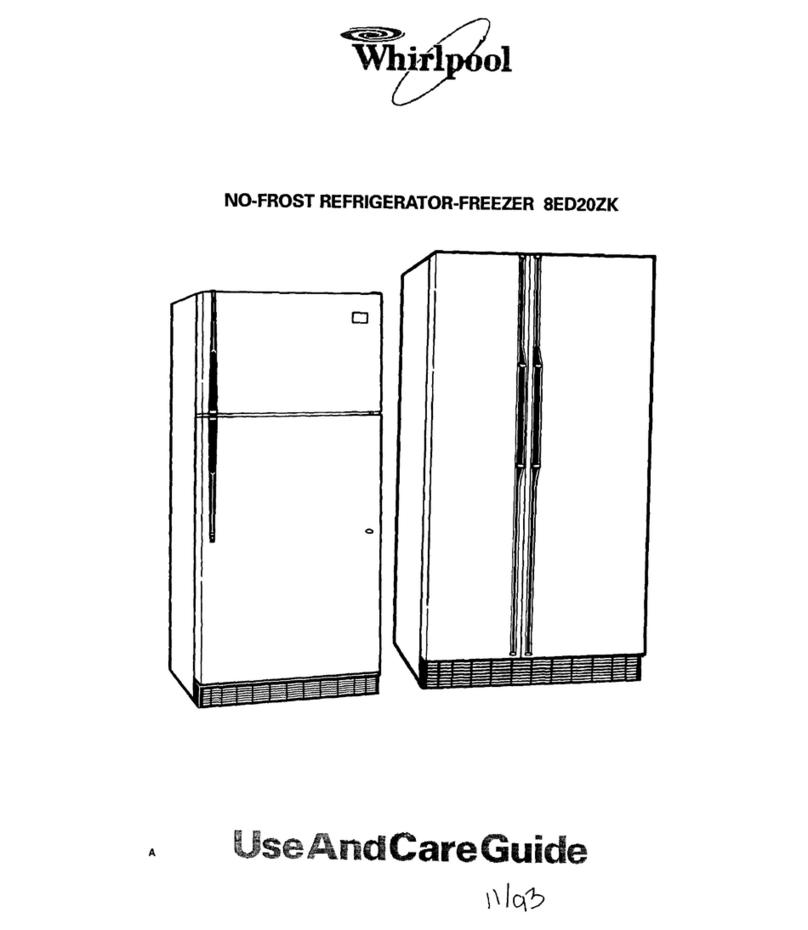 Whirlpool 8EDZOZK Use and care guide