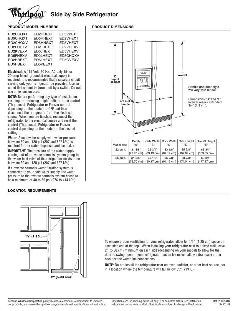 Whirlpool ED2FHEXV User guide