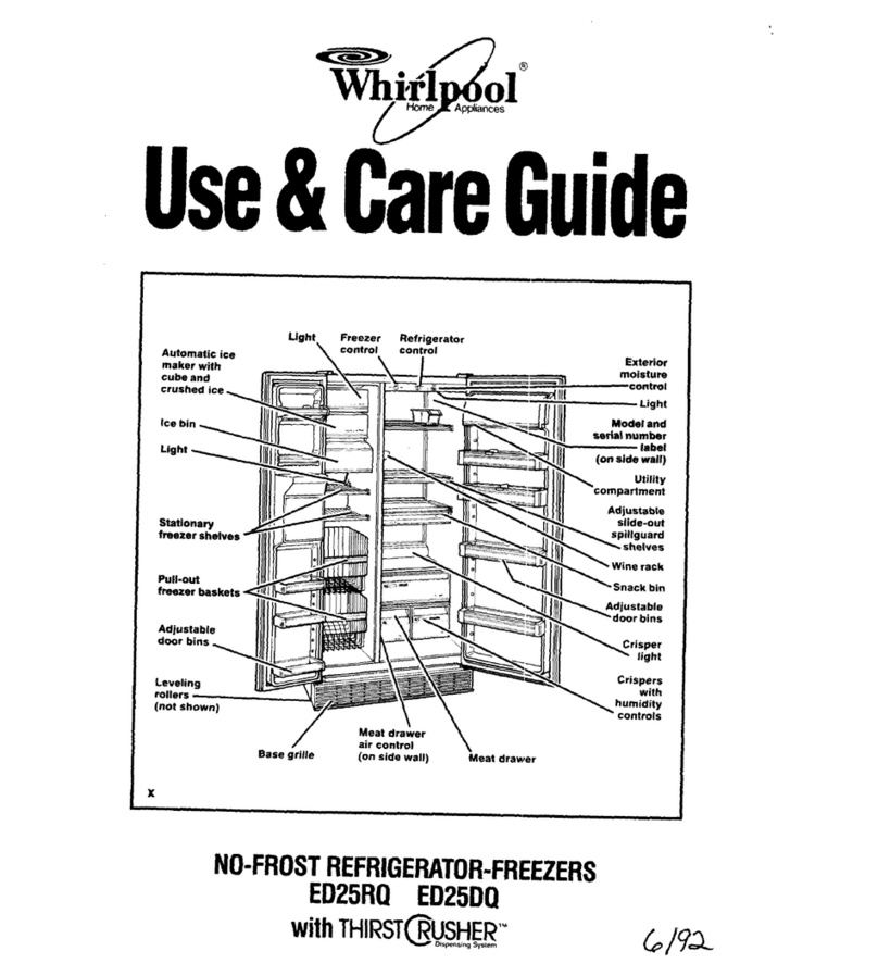 Whirlpool ED25RQ User manual