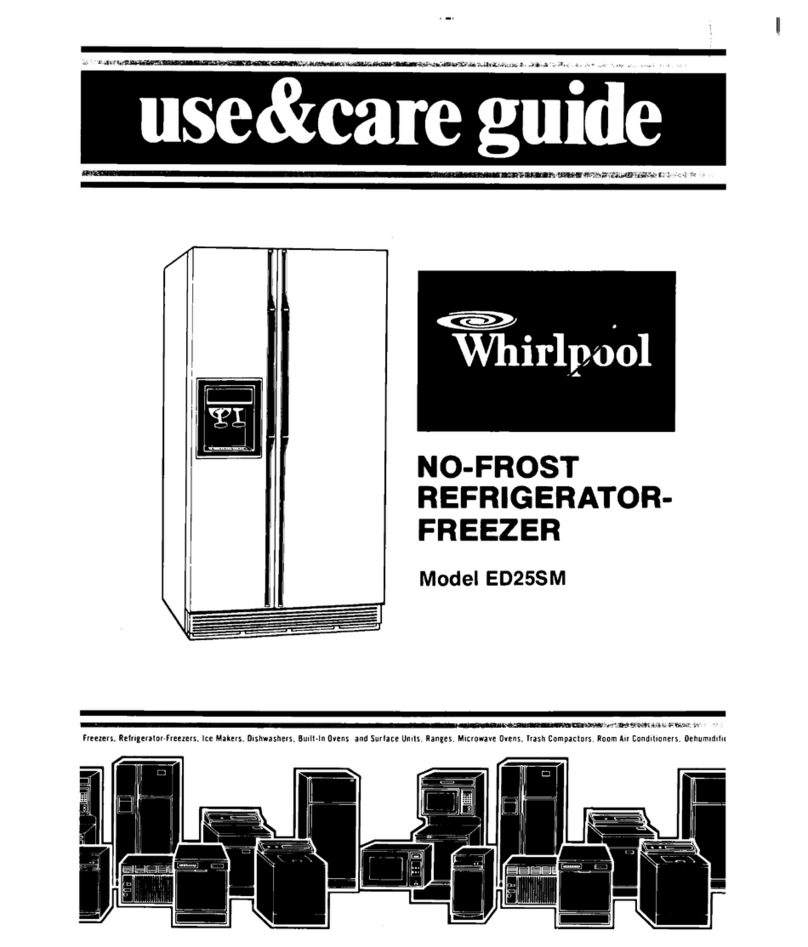 Whirlpool ED25SM Use and care guide