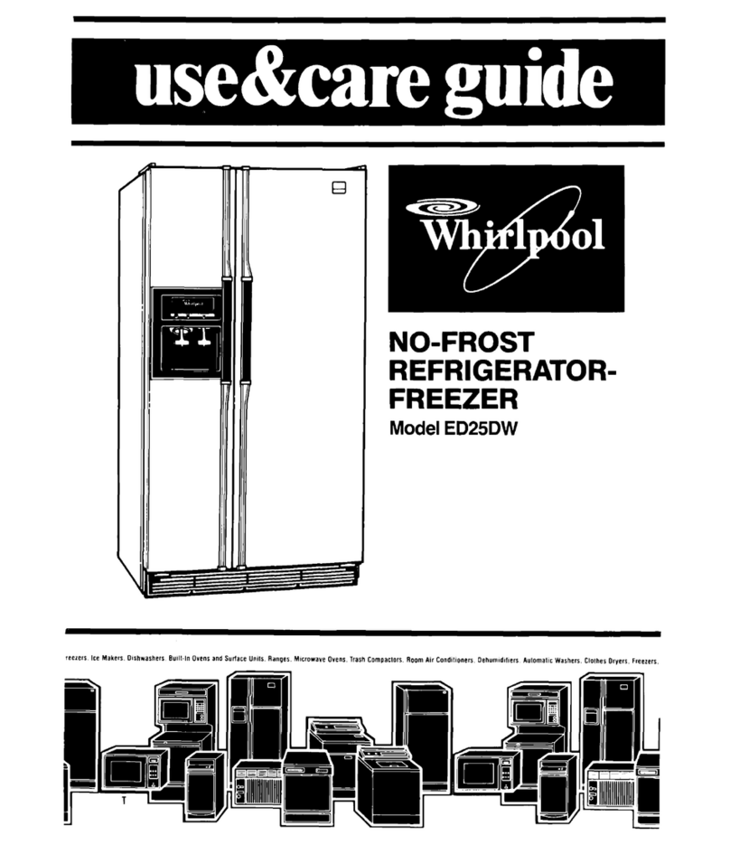 Whirlpool ED25DW User manual