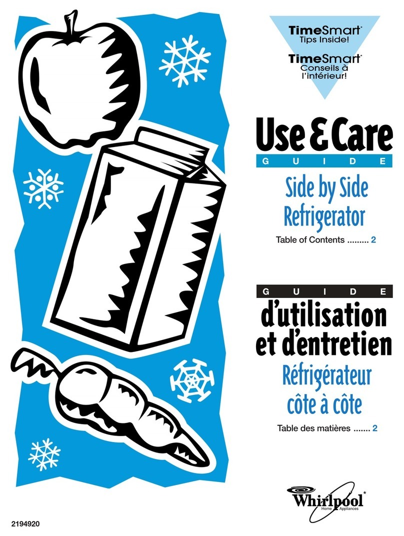 Whirlpool ED25DQXDB06 Use & care guide