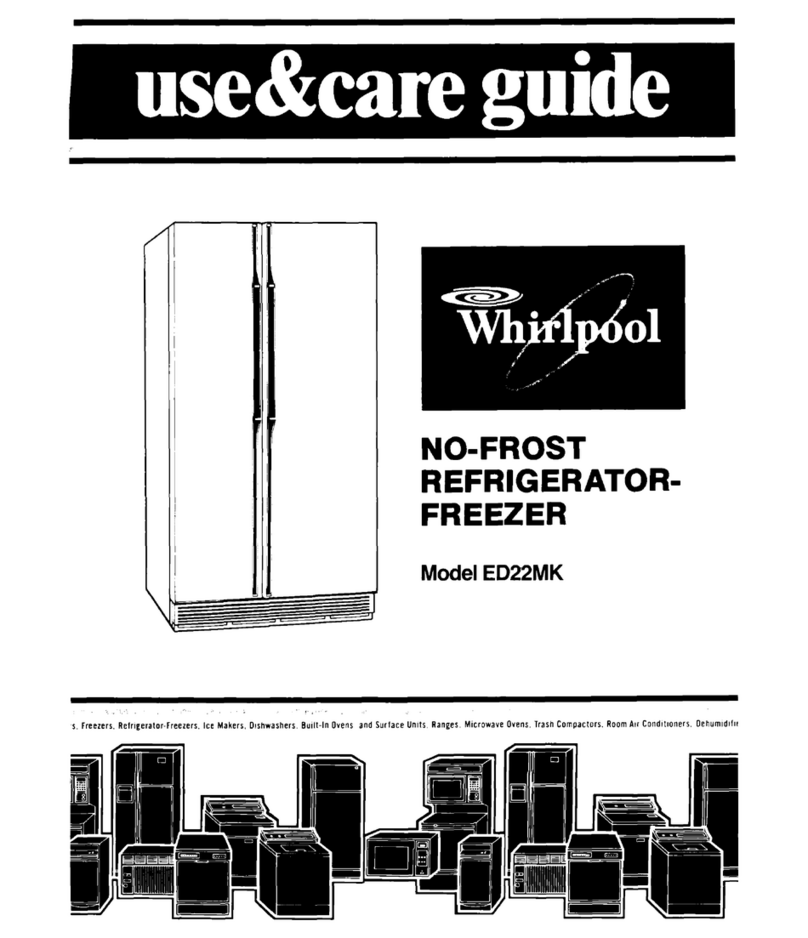 Whirlpool ED22MK Use & care guide