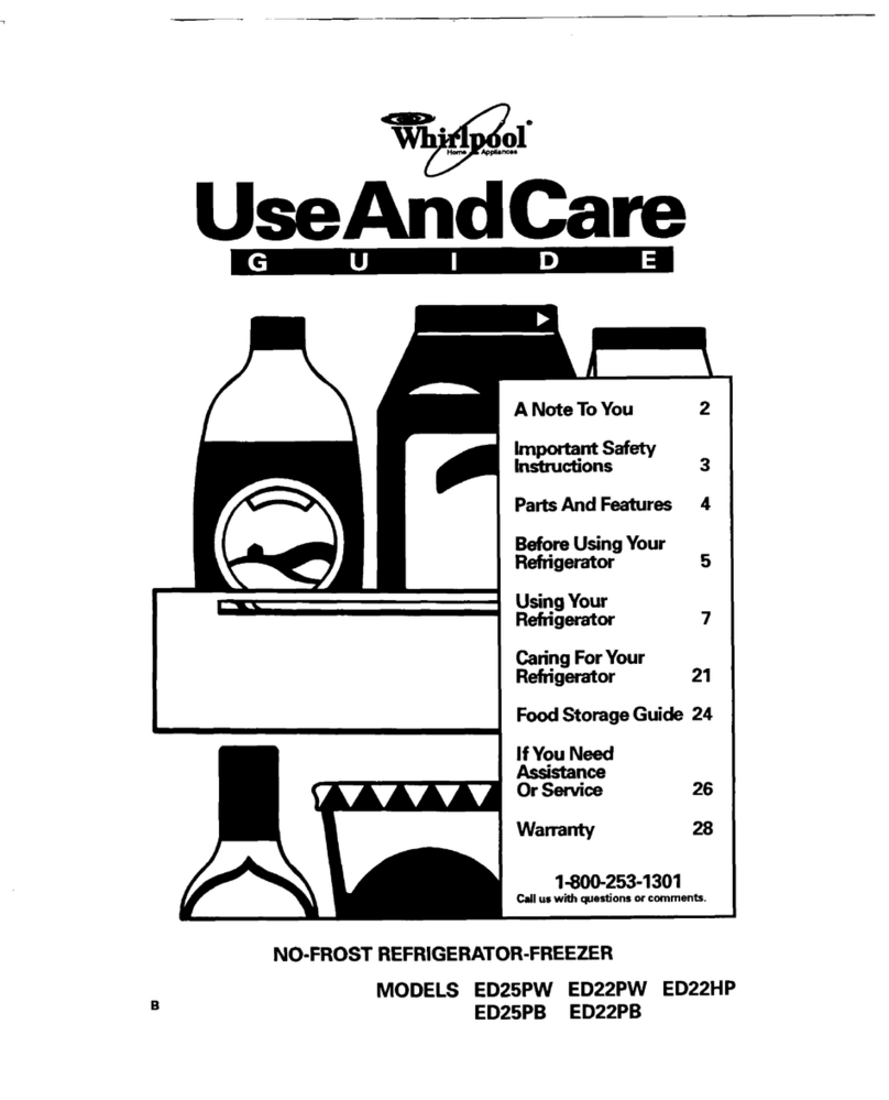 Whirlpool ED22HP User manual