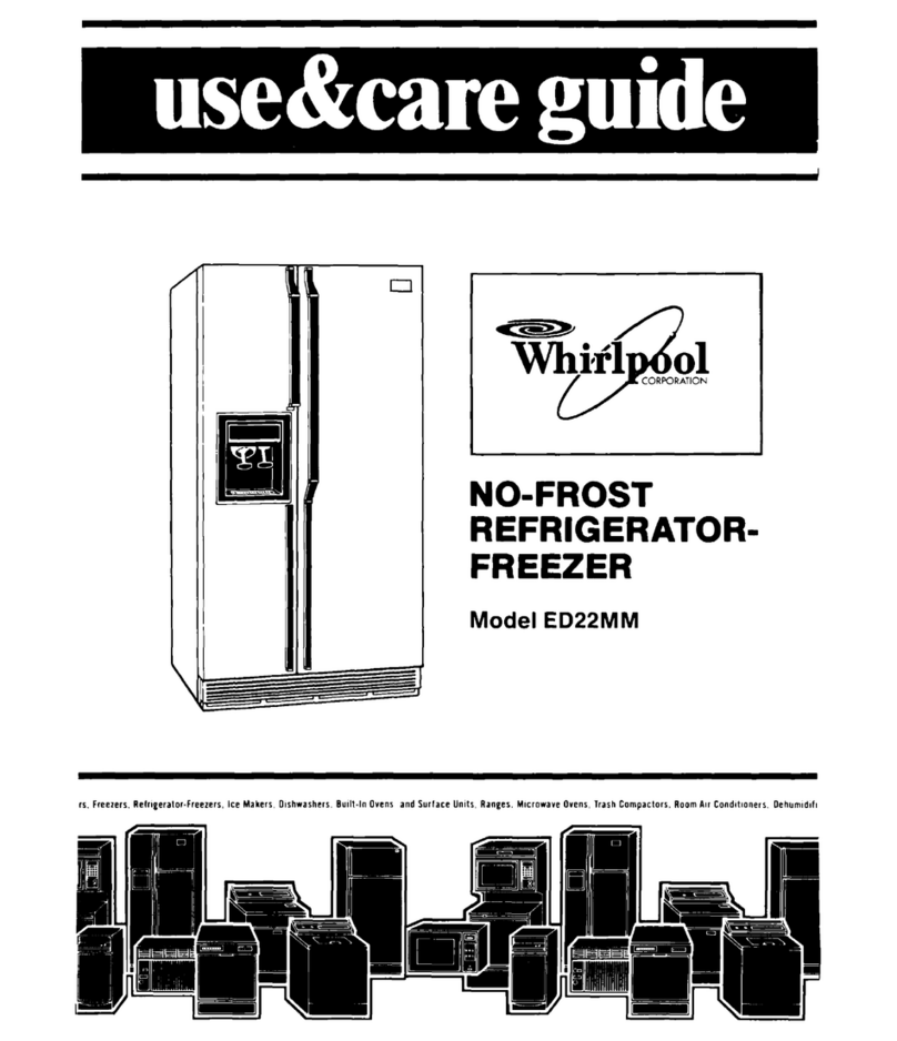Whirlpool ED22MM User manual