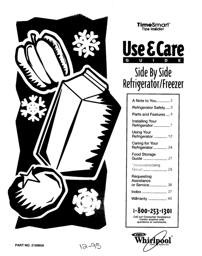 Whirlpool TimeSmart ED20TWXDN02 User manual