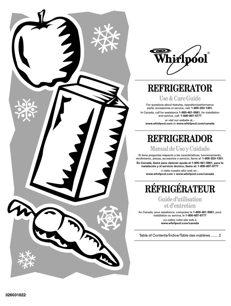 Whirlpool 326031822 Use & care guide