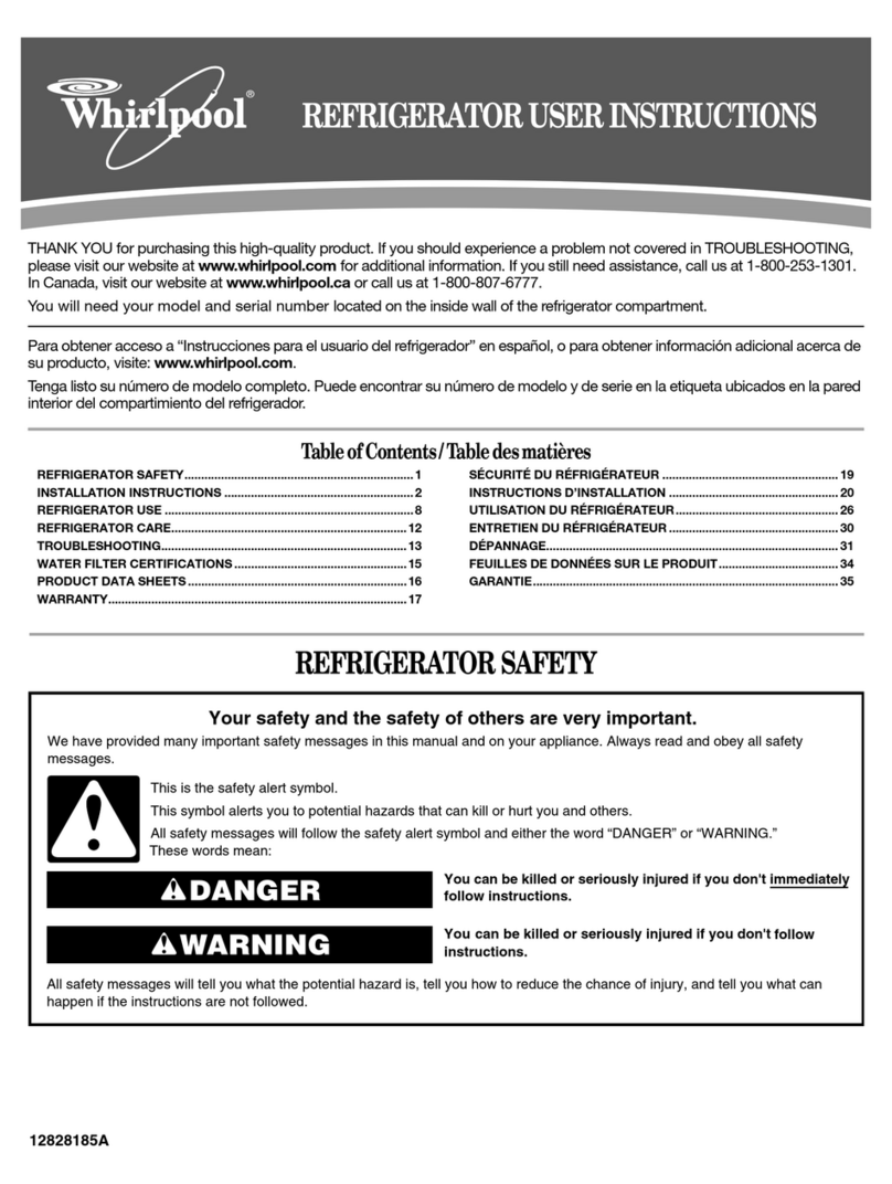 Whirlpool 12828185A User manual