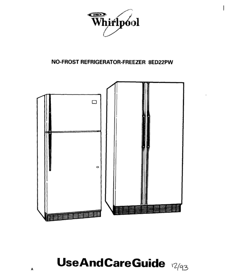 Whirlpool 8ED22PW Use and care guide