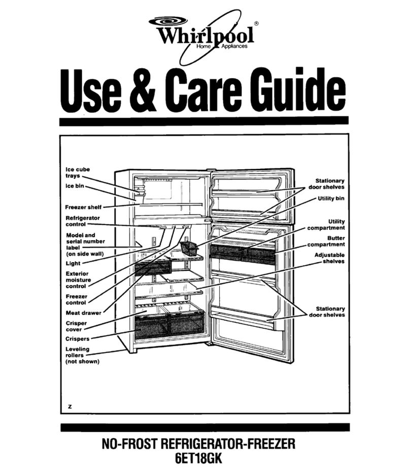 Whirlpool 6ET18GK Use and care guide