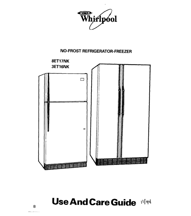 Whirlpool 3ET16NK Use and care guide