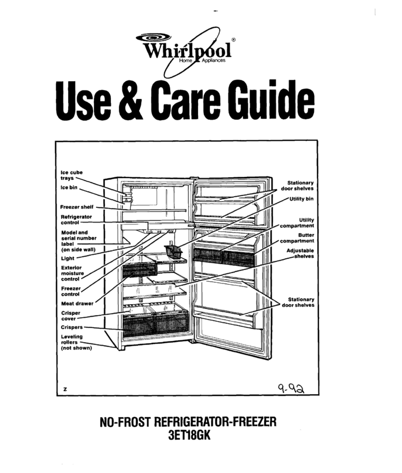 Whirlpool 3Ell8GK Use and care guide