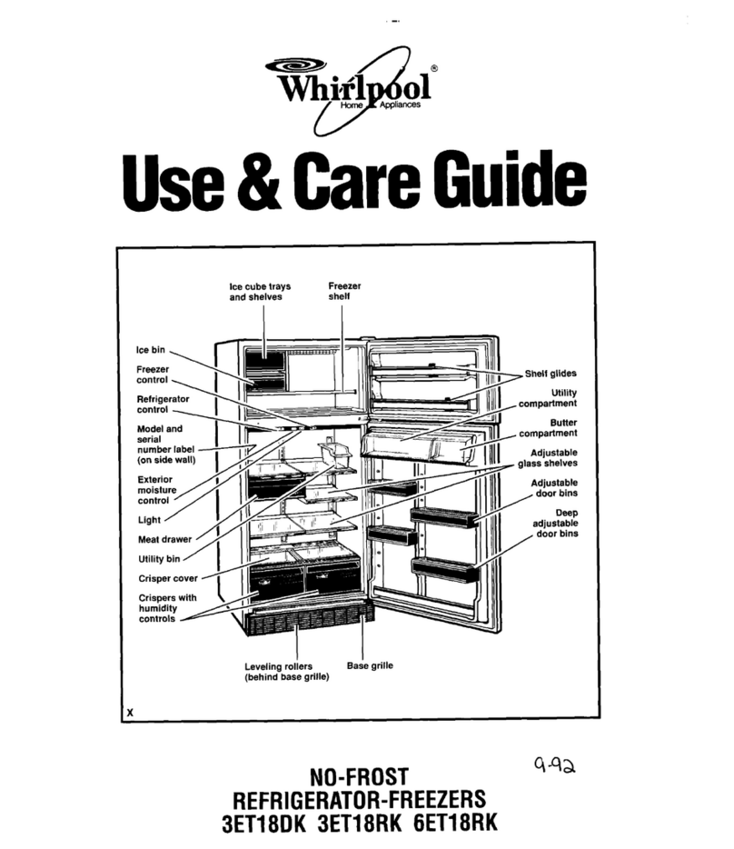 Whirlpool 3ET18DK Use and care guide