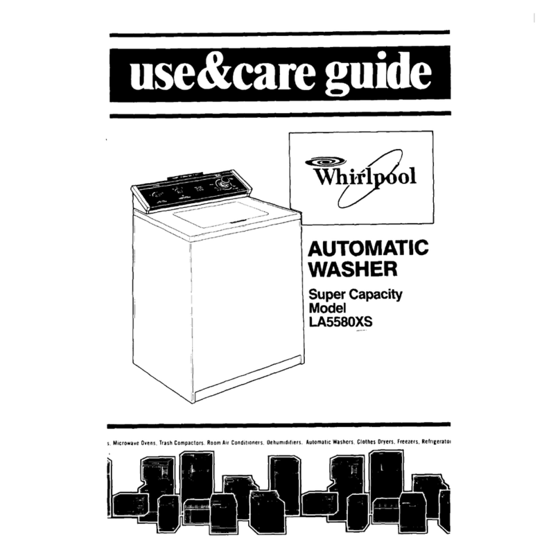 Whirlpool LA558OXS Use & care guide