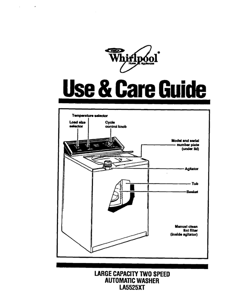Whirlpool LA5525XT User manual