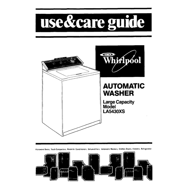 Whirlpool LA543oxs Use & care guide