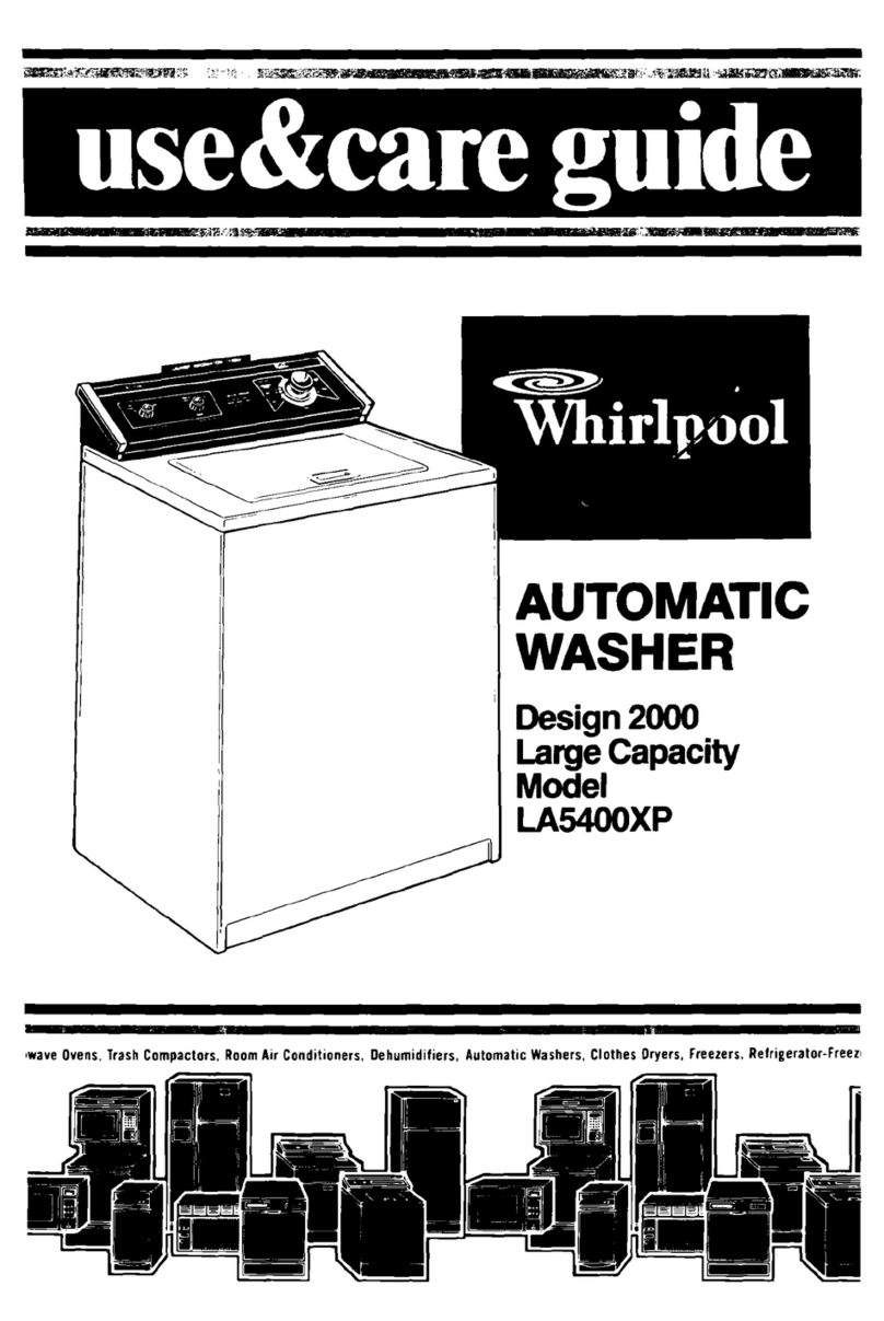 Whirlpool LA5400XP Use & care guide