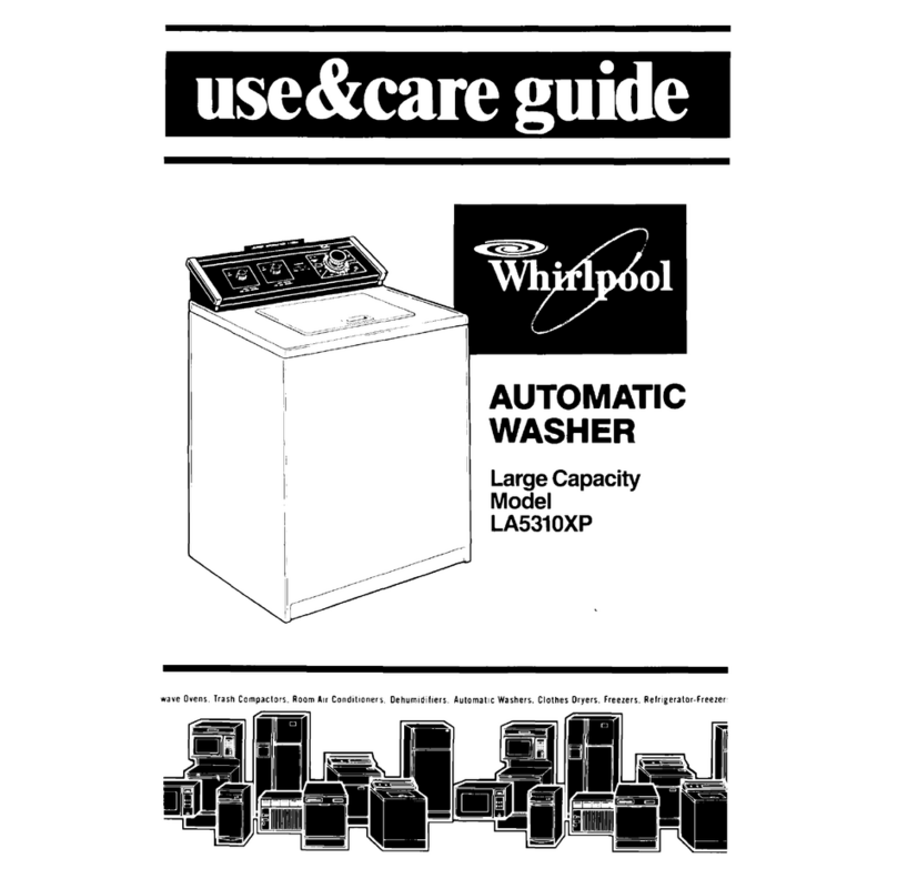 Whirlpool LA531OXP Use & care guide