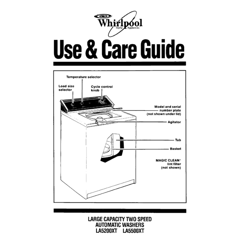 Whirlpool LA5200XT User manual