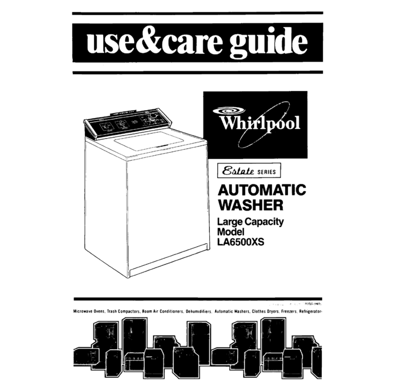 Whirlpool LA65OOXS Use & care guide