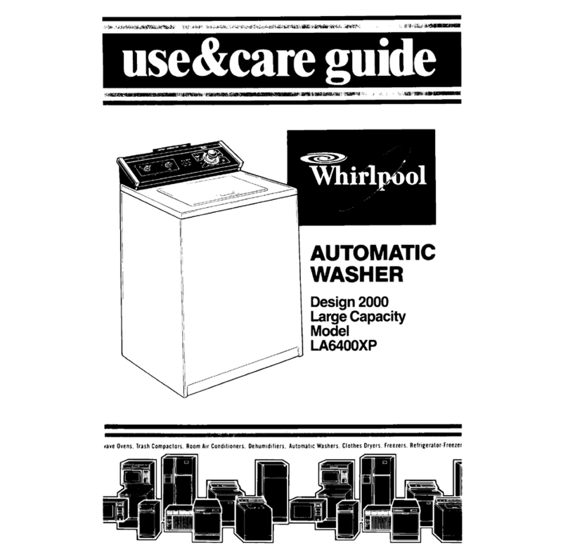 Whirlpool LA6400XP Use & care guide Whirlpool LA6400XP Use & care guide