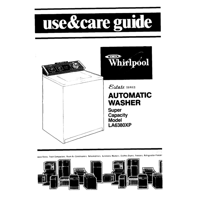 Whirlpool LA638OXP Use & care guide