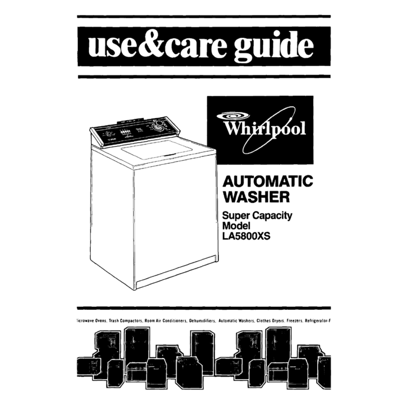 Whirlpool LA5800XS Use & care guide