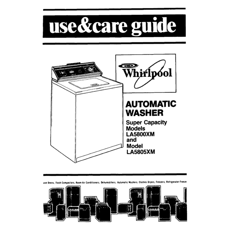 Whirlpool LA5805XM User manual