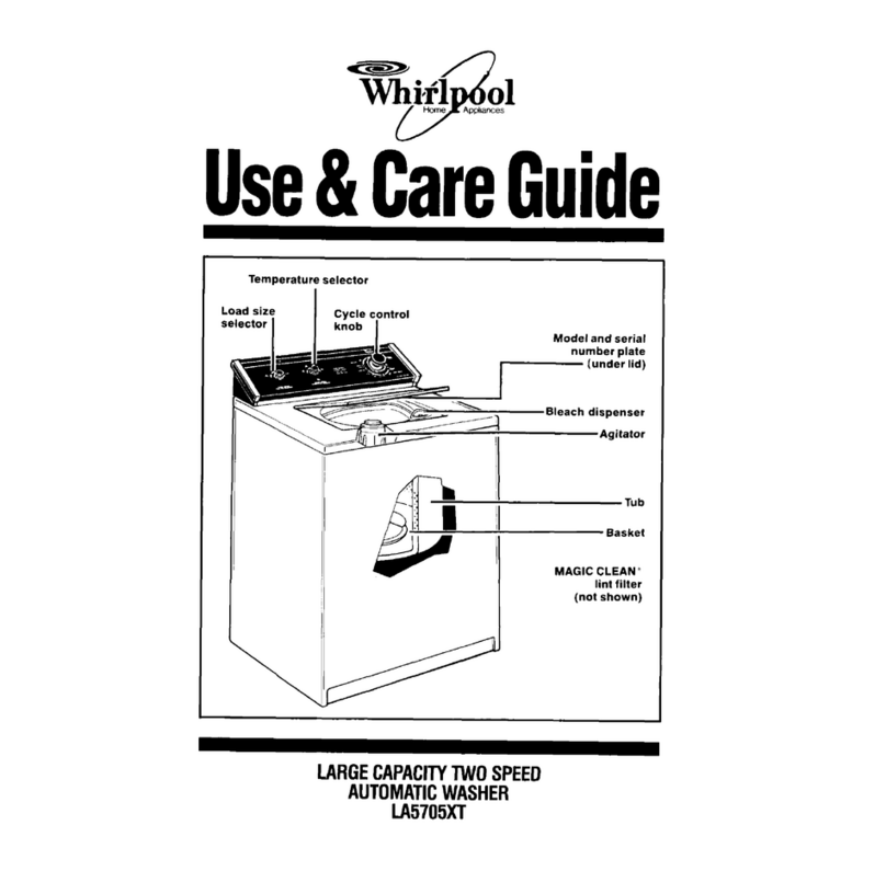 Whirlpool LA5705xT Use & care guide