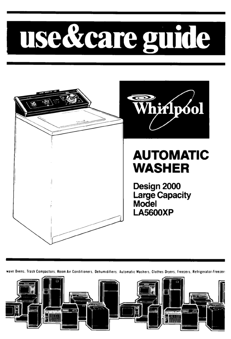Whirlpool LA56OOXP Use & care guide