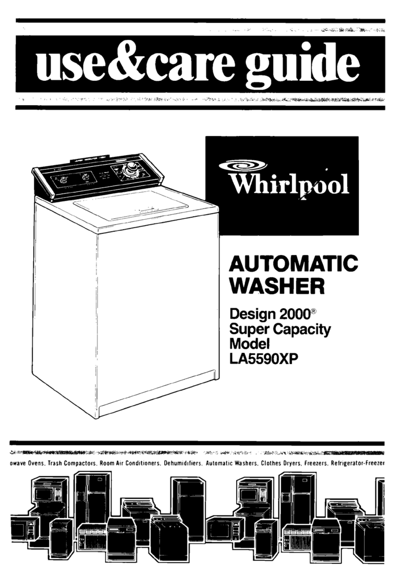 Whirlpool LA5590XP Use & care guide