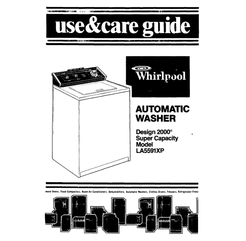 Whirlpool LA5591XP Use & care guide