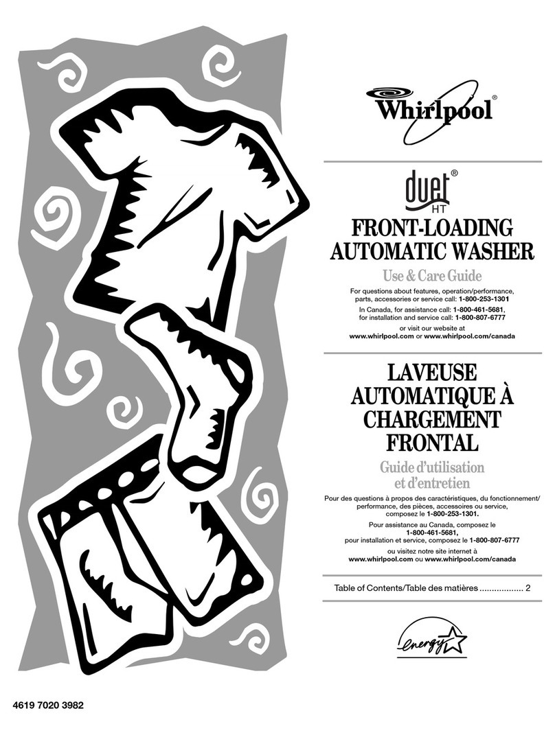 Whirlpool Duet HT GHW9200LQ0 Use and care guide