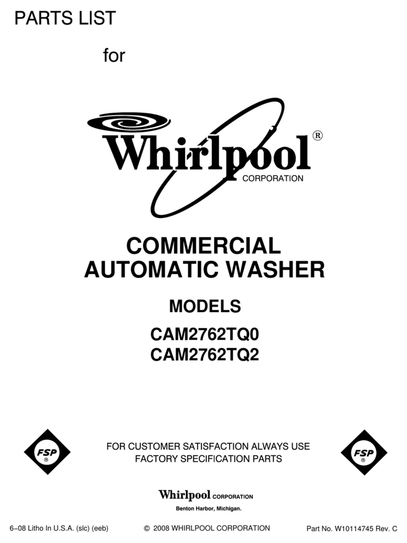 Whirlpool CAM2762TQ0 User manual