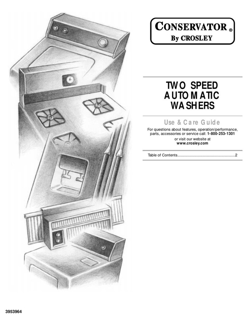 Crosley Conservator 3953964 User manual