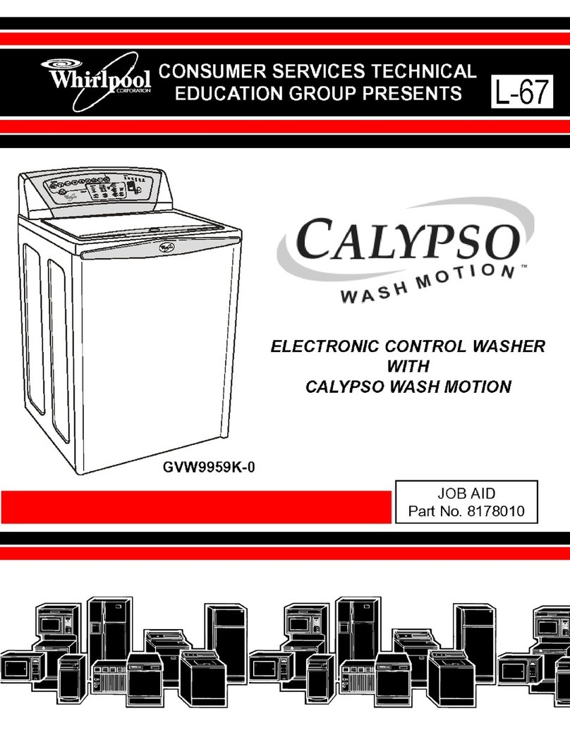 Whirlpool CALYPSO WashMotion GVW9959K-0 user manual