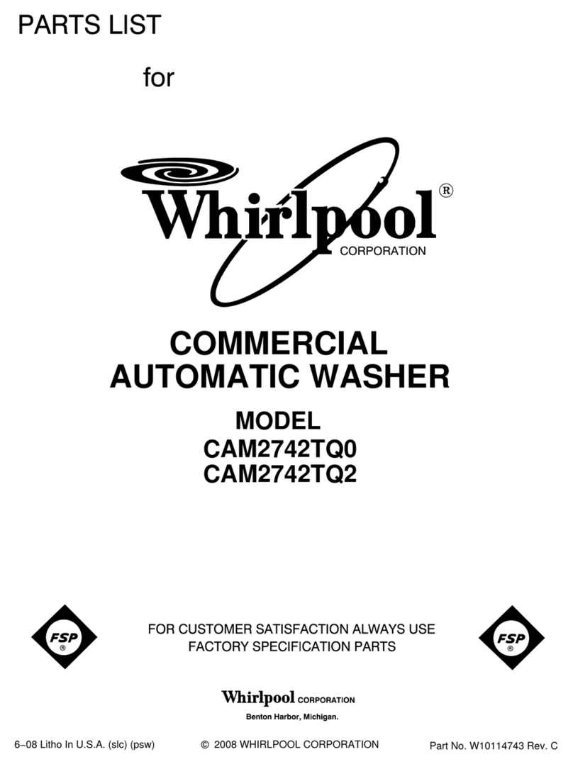 Whirlpool CAM2742TQ0 parts list