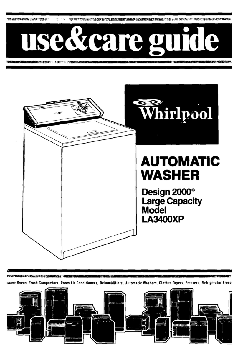 Whirlpool LA3400XP Use & care guide