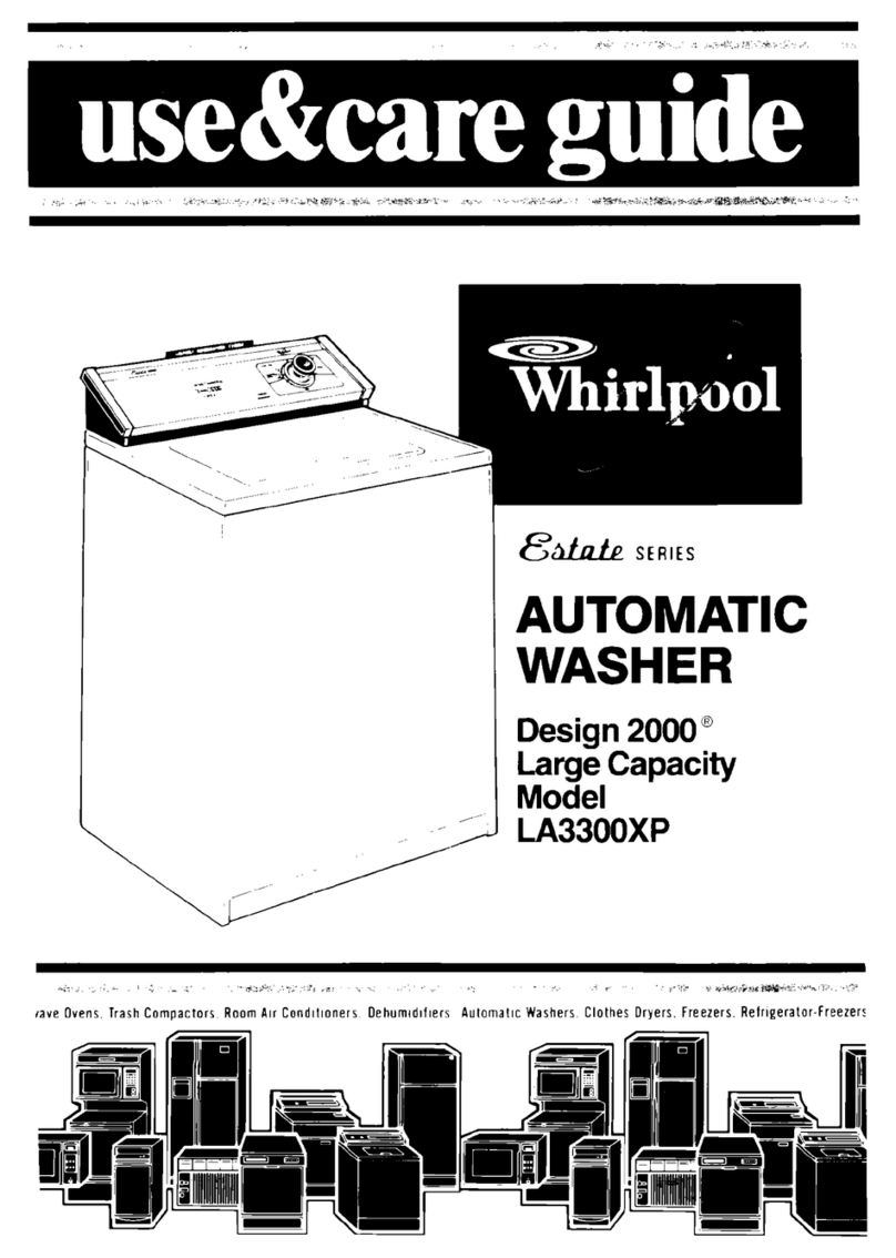 Whirlpool LA33OOXP Use & care guide