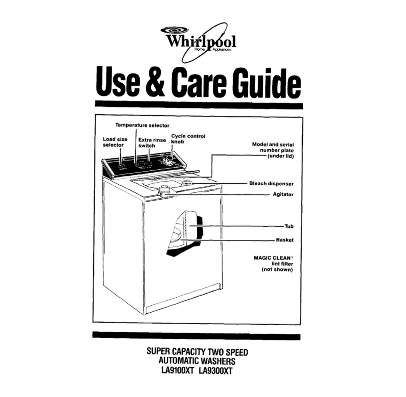 Whirlpool L/MooxT Use & care guide