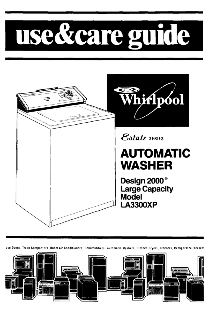 Whirlpool LA3300XP Use & care guide