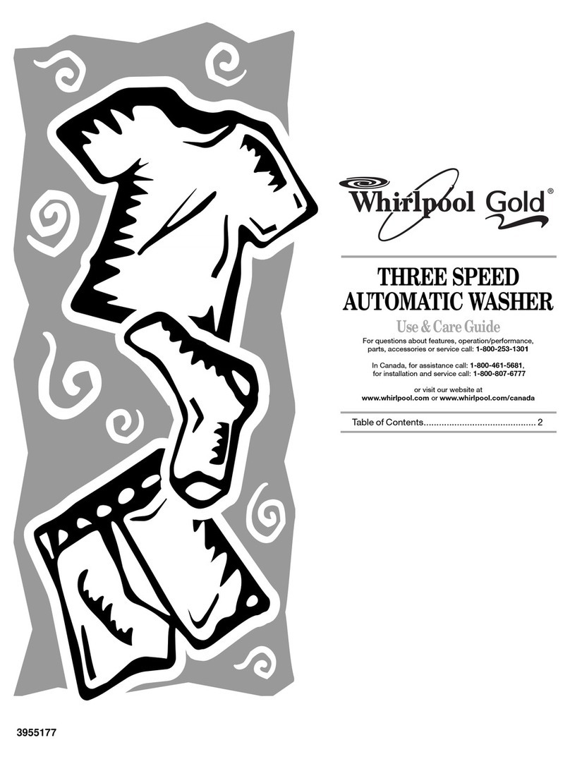 Whirlpool Gold GSW9550KQ0 User manual