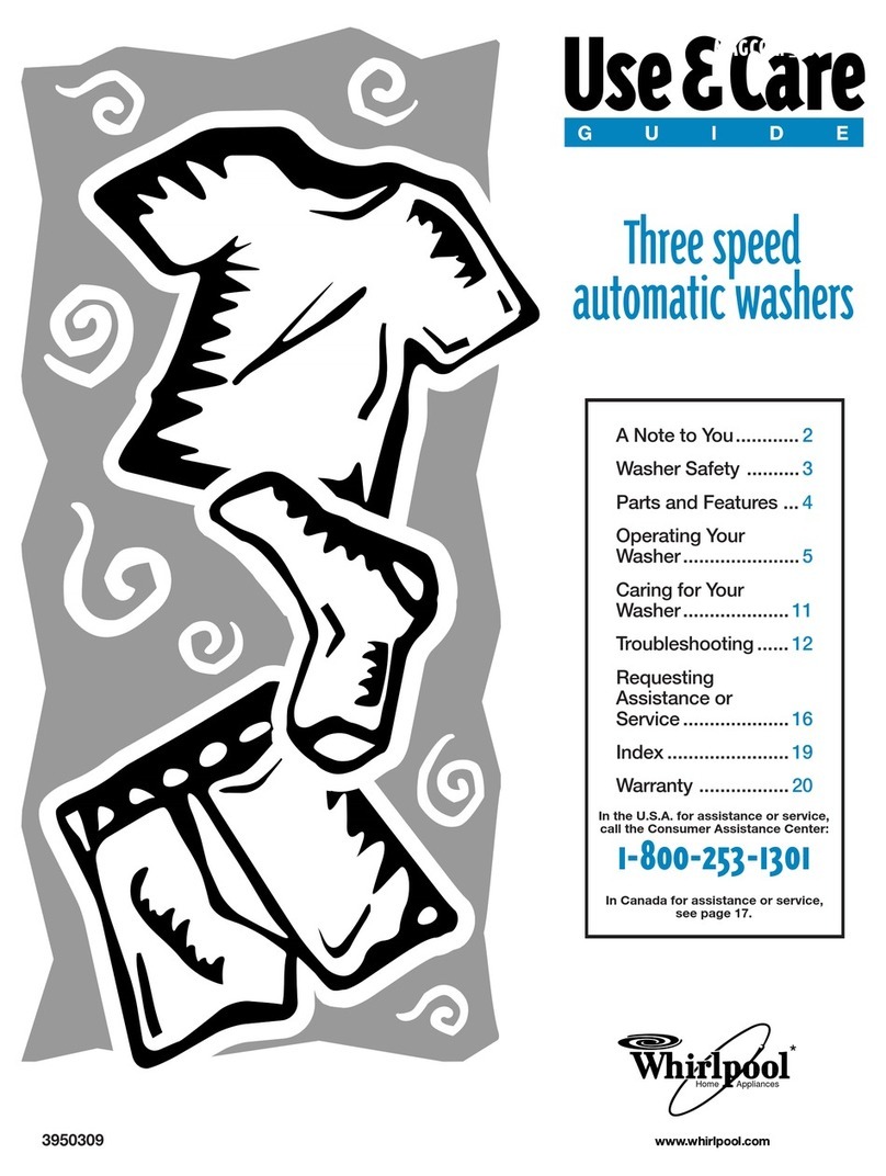 Whirlpool GSL9365EQ0 Use & care guide
